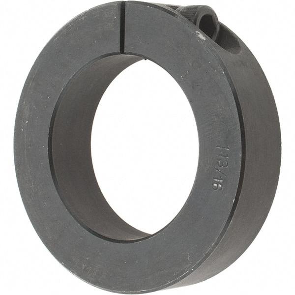 Value Collection - 1-13/16" Bore, Steel, One Piece One Piece Split Shaft Collar - 2-7/8" Outside Diam, 11/16" Wide - Benchmark Tooling