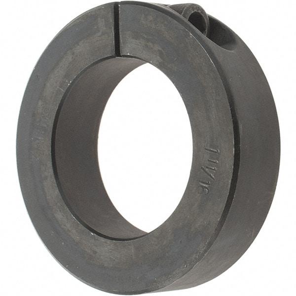 Value Collection - 1-11/16" Bore, Steel, One Piece One Piece Split Shaft Collar - 2-3/4" Outside Diam, 11/16" Wide - Benchmark Tooling