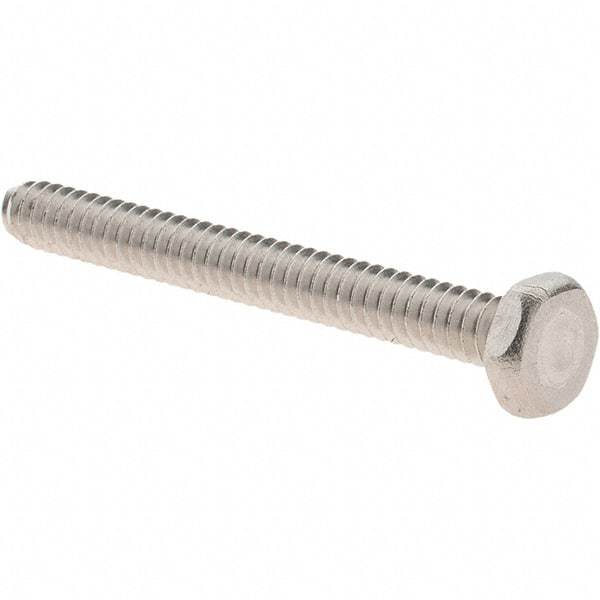 Value Collection - #6-32 UNC, 1-1/4" Length Under Head Hex Drive Machine Screw - Hex Head, Grade 18-8 Stainless Steel, Uncoated, Without Washer - Benchmark Tooling