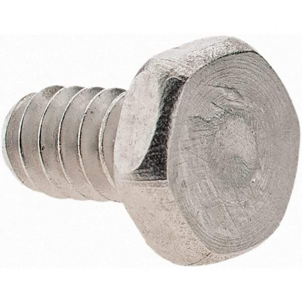 Value Collection - #6-32 UNC, 1/4" Length Under Head Hex Drive Machine Screw - Hex Head, Grade 18-8 Stainless Steel, Uncoated, Without Washer - Benchmark Tooling