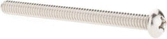 Value Collection - 1/4-20 UNC, 3" Length Under Head Phillips Drive Machine Screw - Round Head, Grade 18-8 Stainless Steel, Uncoated, Without Washer - Benchmark Tooling