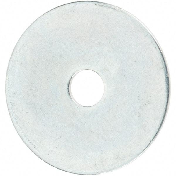 Value Collection - Steel Fender Flat Washer - 5/32" ID x 3/4" OD, 0.0312" Thick, Zinc-Plated Finish - Benchmark Tooling