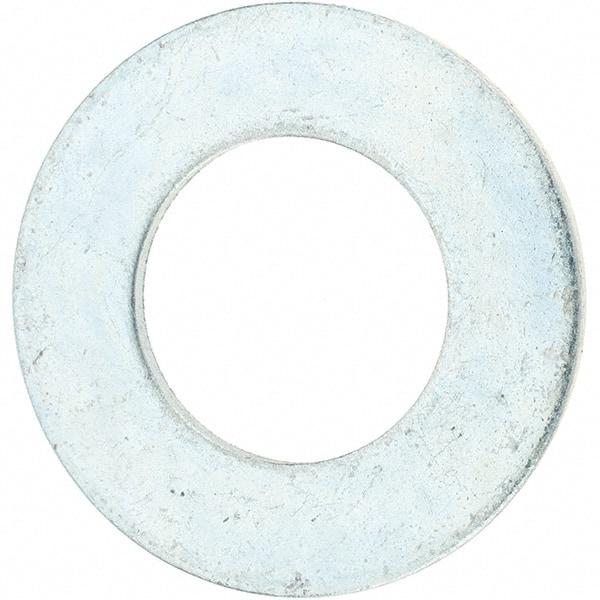 Value Collection - 1-1/2" Screw, Grade 8 Steel SAE Flat Washer - 1-5/8" ID x 3" OD, 3/16" Thick, Zinc-Plated Finish - Benchmark Tooling