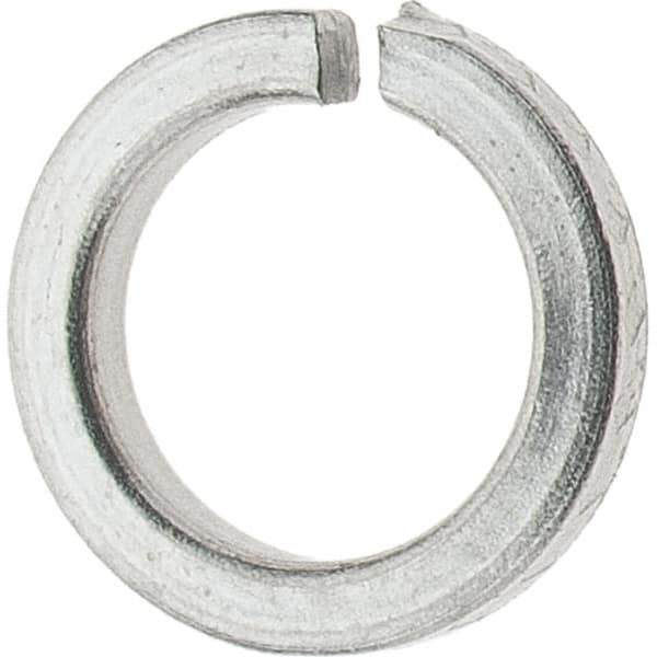 Value Collection - #6, 0.03" Thick High Collar Split Lock Washer - 18-8 Steel, Uncoated, 0.141" Min ID, 0.148" Max ID, 0.216" Max OD - Benchmark Tooling