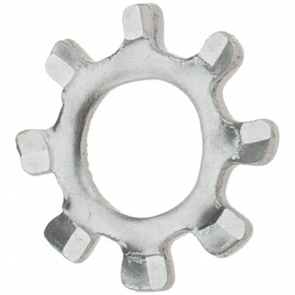 Value Collection - #4 Screw, 0.123" ID, Stainless Steel External Tooth Lock Washer - 0.26" OD, Grade 410 - Benchmark Tooling