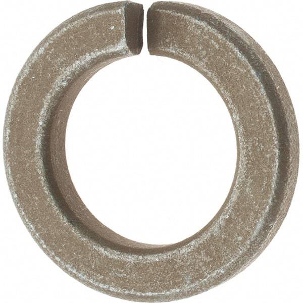 Value Collection - 1", 1/4" Thick Split Lock Washer - AISI 4037 Alloy Steel, Zinc Yellow Dichromate Finish, 1.003" Min ID, 1.024" Max ID, 1.656" Max OD - Benchmark Tooling