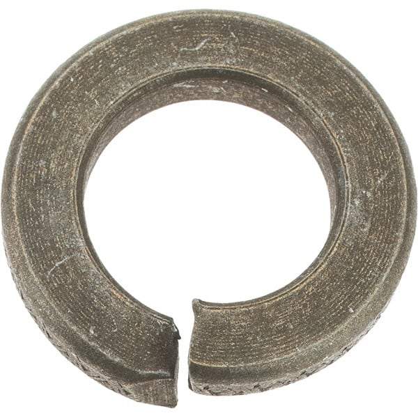 Value Collection - 9/16", 0.141" Thick Split Lock Washer - AISI 4037 Alloy Steel, Zinc Yellow Dichromate Finish, 0.564" Min ID, 0.574" Max ID, 0.965" Max OD - Benchmark Tooling