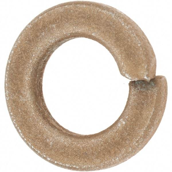 Value Collection - 3/8", 0.094" Thick Split Lock Washer - AISI 4037 Alloy Steel, Zinc Yellow Dichromate Finish, 0.377" Min ID, 0.385" Max ID, 0.68" Max OD - Benchmark Tooling
