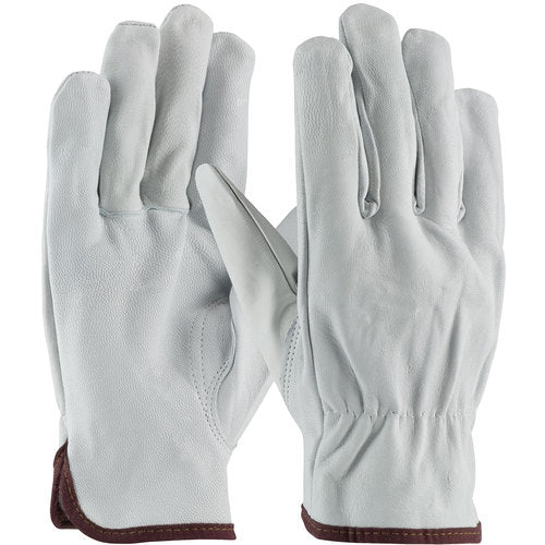 71-3601/M Leather Drivers Gloves - Top Grain Goatskin Leather Drivers - Economy Grade - Keystone Thumb - Exact Industrial Supply