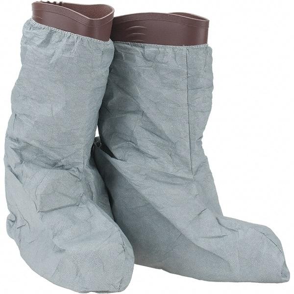 Dupont - Size Universal, ProShield 3, Non-Skid Boot Cover - Grey, Non-Chemical Resistant - Benchmark Tooling
