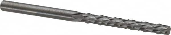 Accupro - 1/8" Diam, 1/2" LOC, Plain End, Solid Carbide Diamond Pattern Router Bit - Right Hand Cut, 1-1/2" OAL, 1/8" Shank Diam, Use on Fiberglass - Benchmark Tooling