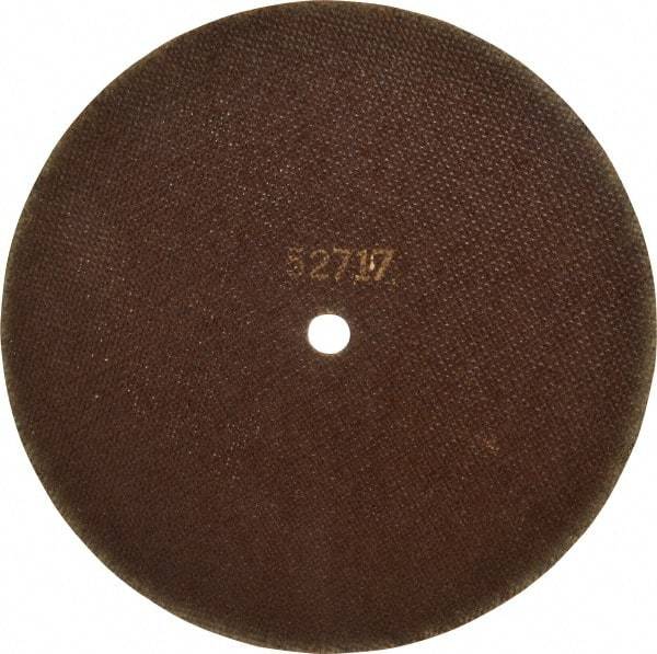 Tru-Maxx - 10" 46 Grit Aluminum Oxide Cutoff Wheel - 1/16" Thick, 5/8" Arbor, 6,112 Max RPM, Use with Stationary Tools - Benchmark Tooling