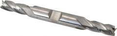 Niagara Cutter - 5/16", 3/4" LOC, 3/8" Shank Diam, 3-1/2" OAL, 4 Flute, Solid Carbide Square End Mill - Double End, Uncoated, Spiral Flute, 30° Helix, Centercutting, Right Hand Cut, Right Hand Flute, Series CD430 - Benchmark Tooling
