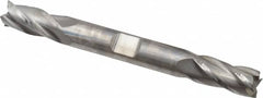 Niagara Cutter - 3/8", 3/4" LOC, 3/8" Shank Diam, 3-1/2" OAL, 4 Flute, Solid Carbide Square End Mill - Double End, Uncoated, Spiral Flute, 30° Helix, Centercutting, Right Hand Cut, Right Hand Flute, Series CD430 - Benchmark Tooling