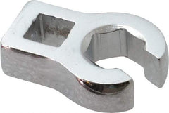 Proto - 13mm 6 Point 3/8" Drive Chrome Flare Nut Crowfoot Wrench - 1-3/32" Head Diam x 1/4" Head Thickness, 1-9/16" OAL - Benchmark Tooling