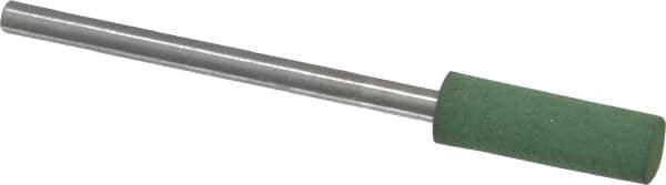 Value Collection - 5mm Max Diam x 15mm Long, Cylinder, Rubberized Point - Fine Grade, Ceramic, Mounted - Benchmark Tooling
