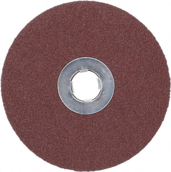 3M - 5" Diam 5/8-11 Threaded Hole 80 Grit Fiber Disc - Medium Grade, Ceramic, 12,000 Max RPM, Series 982C - Benchmark Tooling