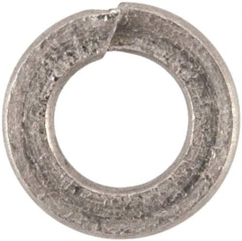 Value Collection - M2, 2.1mm ID, 4.4mm OD, 0.5mm Thick Split Lock Washer - 316 Austenitic Grade A4 Stainless Steel, Uncoated, 2.1mm Min ID, 2.4mm Max ID, 4.4mm Max OD - Benchmark Tooling