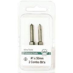 Xeno Combination Terminal Block Power Bit 1/4″ Hex Drive Bit #2 × 50 (2 Bit Pack) - Benchmark Tooling