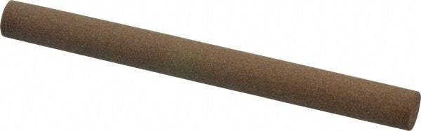 Made in USA - 4" Long x 3/8" Diam x 3/8" Thick, Aluminum Oxide Sharpening Stone - Round, Medium Grade - Benchmark Tooling