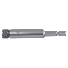 Screw Cap Bit Holder with O-Ring 1/4″ Stainless Steel & Non Magnetic For Insert Bits 2.4″ Oal - Benchmark Tooling