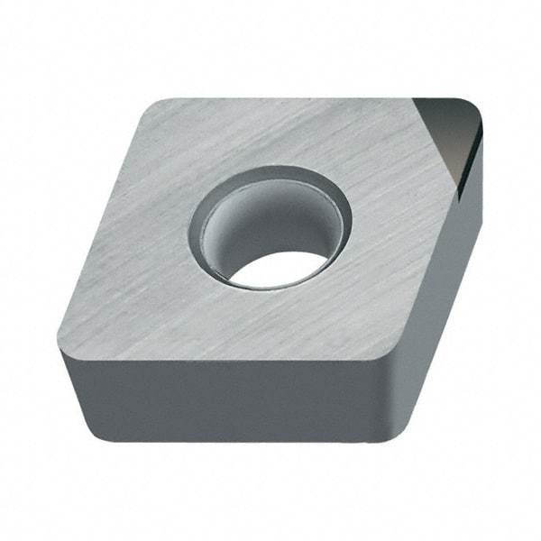 Walter - CCMW21.51 Grade WCB50 CBN Turning Insert - Uncoated, 80° Diamond, 1/4" Inscr Circle, 3/32" Thick, 1/64" Corner Radius - Benchmark Tooling