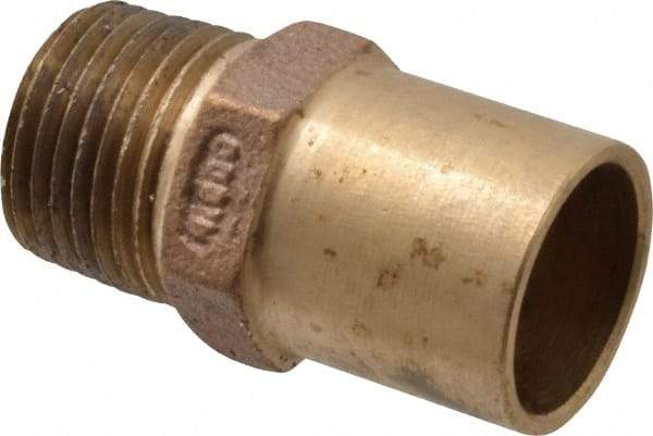 NIBCO - 3/4 x 1/2" Cast Copper Pipe Adapter - FTG x M, Pressure Fitting - Benchmark Tooling