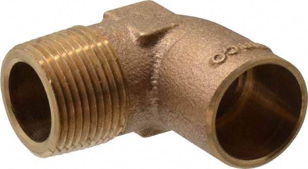 NIBCO - 3/4" Cast Copper Pipe 90° Elbow - C X M, Pressure Fitting - Benchmark Tooling