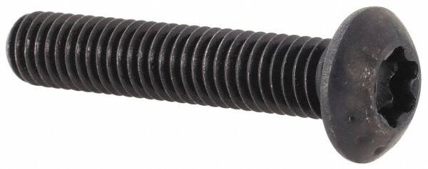 Camcar - #10-32 UNF Torx Plus Drive, Button Screw - Alloy Steel, Black Oxide Finish, Fully Threaded, 1" Length Under Head - Benchmark Tooling