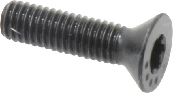 Camcar - #10-32 UNF Torx Plus Drive, 82° Flat Screw - Alloy Steel, Black Oxide Finish, Fully Threaded, 3/4" OAL - Benchmark Tooling