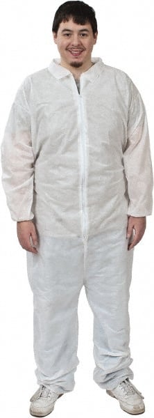 PRO-SAFE - Pack of (25), Size 3XL SMS Chemical Resistant Coveralls - Benchmark Tooling