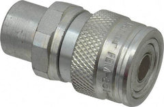Parker - 1/4-18 NPSF Steel Hydraulic Hose Female Pipe Thread Coupler & No Lock Fitting - 4,568 psi - Benchmark Tooling