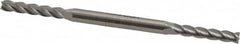 Made in USA - 5/32", 7/8" LOC, 3/16" Shank Diam, 3-1/4" OAL, 4 Flute, High Speed Steel Square End Mill - Double End, Uncoated - Benchmark Tooling