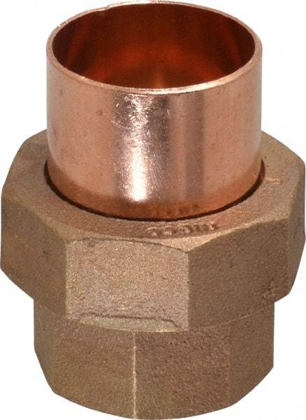 NIBCO - 1-1/2" Cast Copper Pipe Union - C x C, Pressure Fitting - Benchmark Tooling