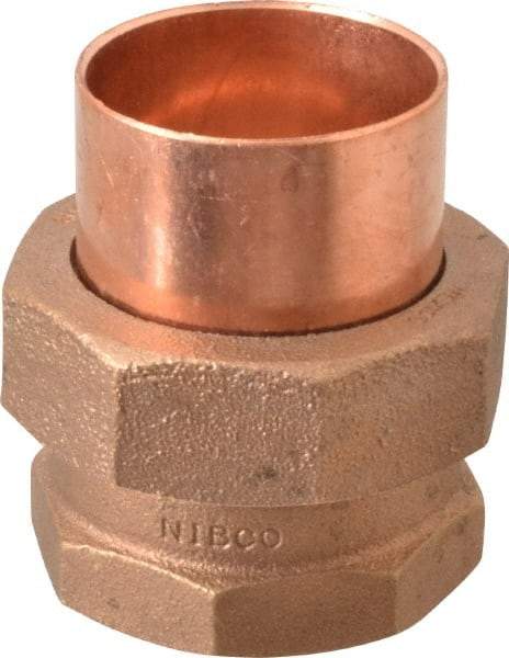 NIBCO - 2" Cast Copper Pipe Union - C x F, Pressure Fitting - Benchmark Tooling