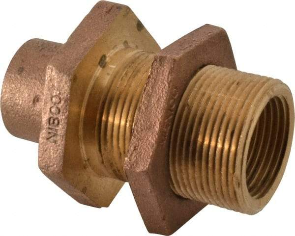 NIBCO - 1" Cast Copper Pipe Bulkhead - C x F, Pressure Fitting - Benchmark Tooling