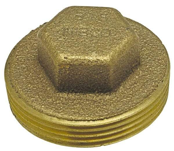 NIBCO - 1-1/2", Cast Copper Drain, Waste & Vent Pipe Plug - M - Benchmark Tooling