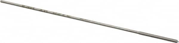 Made in USA - 0.046" High Speed Steel 4 Flute Chucking Reamer - Straight Flute, 0.039" Straight Shank, 1/2" Flute Length, 2-1/2" OAL - Benchmark Tooling