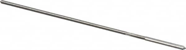 Made in USA - 0.0585" High Speed Steel 4 Flute Chucking Reamer - Straight Flute, 0.051" Straight Shank, 1/2" Flute Length, 2-1/2" OAL - Benchmark Tooling