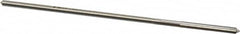 Made in USA - 0.087" High Speed Steel 4 Flute Chucking Reamer - Straight Flute, 0.081" Straight Shank, 3/4" Flute Length, 3" OAL - Benchmark Tooling