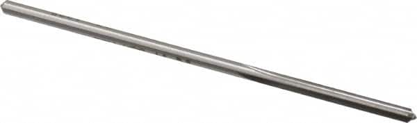 Made in USA - 0.1205" High Speed Steel 4 Flute Chucking Reamer - Straight Flute, 0.112" Straight Shank, 7/8" Flute Length, 3-1/2" OAL - Benchmark Tooling