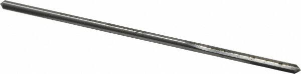 Made in USA - 0.134" High Speed Steel 4 Flute Chucking Reamer - Straight Flute, 0.119" Straight Shank, 7/8" Flute Length, 3-1/2" OAL - Benchmark Tooling