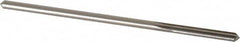 Made in USA - 0.1745" High Speed Steel 6 Flute Chucking Reamer - Straight Flute, 0.1645" Straight Shank, 1-1/8" Flute Length, 4-1/2" OAL - Benchmark Tooling