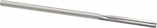 Made in USA - 0.1805" High Speed Steel 6 Flute Chucking Reamer - Straight Flute, 0.1755" Straight Shank, 1-1/8" Flute Length, 4-1/2" OAL - Benchmark Tooling