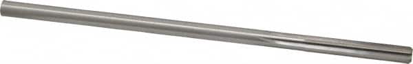 Made in USA - 0.2615" High Speed Steel 6 Flute Chucking Reamer - Straight Flute, 1/4" Straight Shank, 1-1/2" Flute Length, 6" OAL - Benchmark Tooling