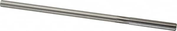 Made in USA - 0.269" High Speed Steel 6 Flute Chucking Reamer - Straight Flute, 1/4" Straight Shank, 1-1/2" Flute Length, 6" OAL - Benchmark Tooling