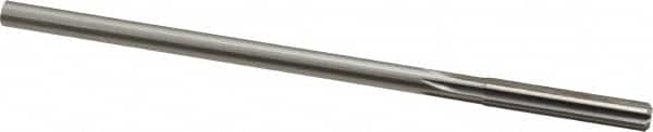 Made in USA - 0.271" High Speed Steel 6 Flute Chucking Reamer - Straight Flute, 1/4" Straight Shank, 1-1/2" Flute Length, 6" OAL - Benchmark Tooling