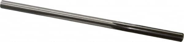 Made in USA - 0.2835" High Speed Steel 6 Flute Chucking Reamer - Straight Flute, 1/4" Straight Shank, 1-1/2" Flute Length, 6" OAL - Benchmark Tooling