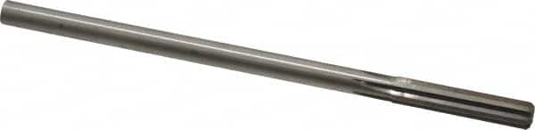 Made in USA - 0.3015" High Speed Steel 6 Flute Chucking Reamer - Straight Flute, 0.2792" Straight Shank, 1-1/2" Flute Length, 6" OAL - Benchmark Tooling