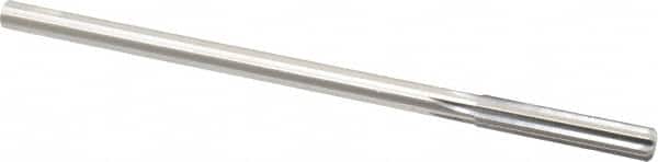 Made in USA - 0.349" High Speed Steel 6 Flute Chucking Reamer - Straight Flute, 0.3105" Straight Shank, 1-3/4" Flute Length, 7" OAL - Benchmark Tooling